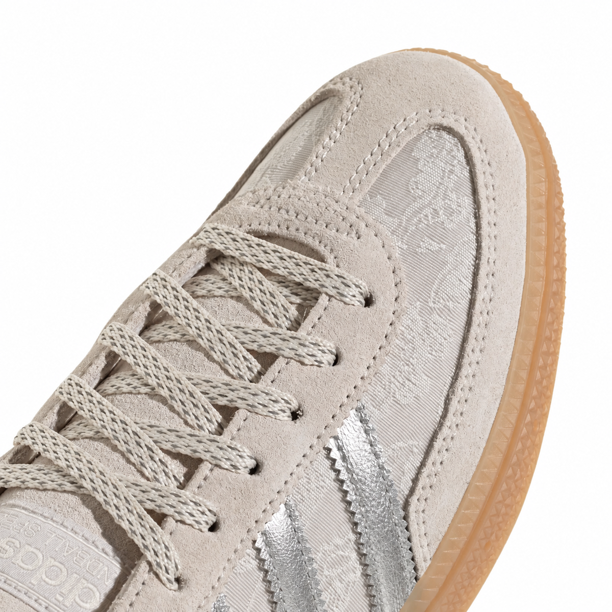 Adidas Spezial Chalk Pearl Silver Metallic sneakers basse uomo e donna in bianco argento - vista posteriore