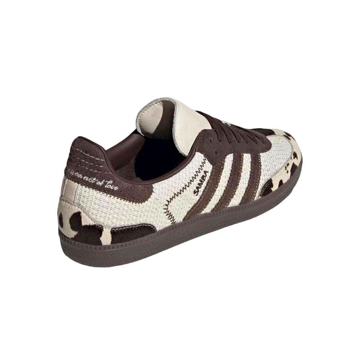 Adidas Samba OG notitle Cow Print sneakers basse uomo e donna in bianco nero - vista frontale