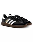 Adidas Handball Spezial Scarpe in Pelle Nera e Bianca Uomo Retro