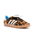 Adidas Samba Pony Leo x Wales Bonner sneakers basse uomo e donna in marrone - vista frontale