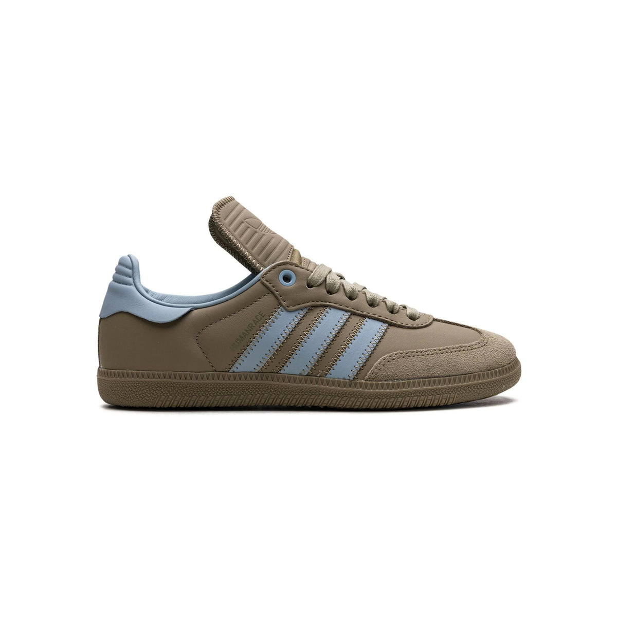 Adidas Samba Orbit Green x Pharrell x Humanrace sneakers basse uomo e donna in verde - vista laterale