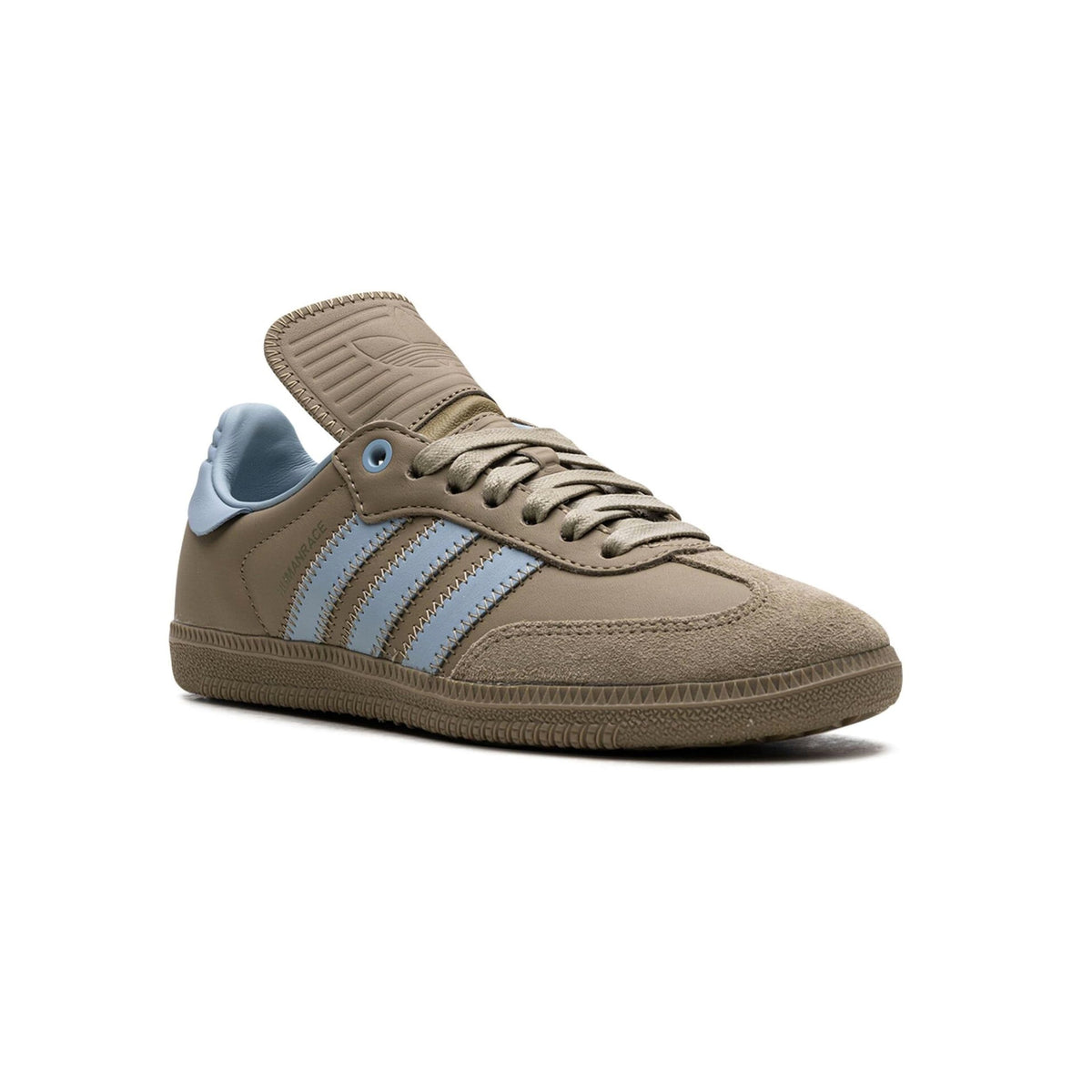 Adidas Samba Orbit Green x Pharrell x Humanrace sneakers basse uomo e donna in verde - vista frontale