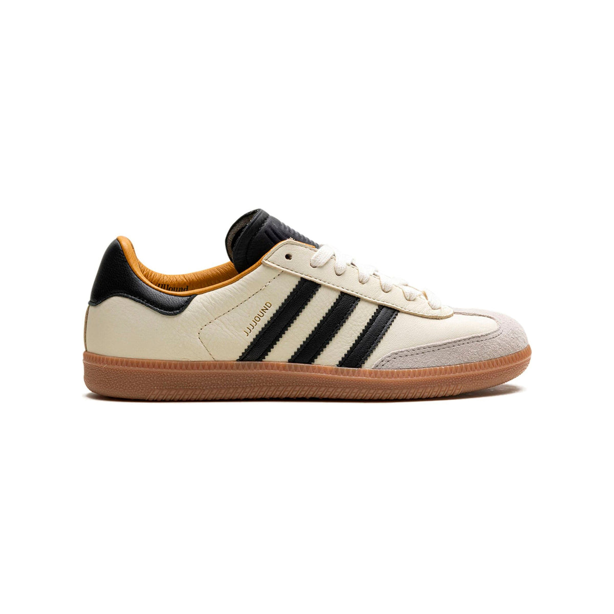 Adidas Samba Core White Core Black JJJJound sneakers basse uomo e donna in bianco nero - vista laterale