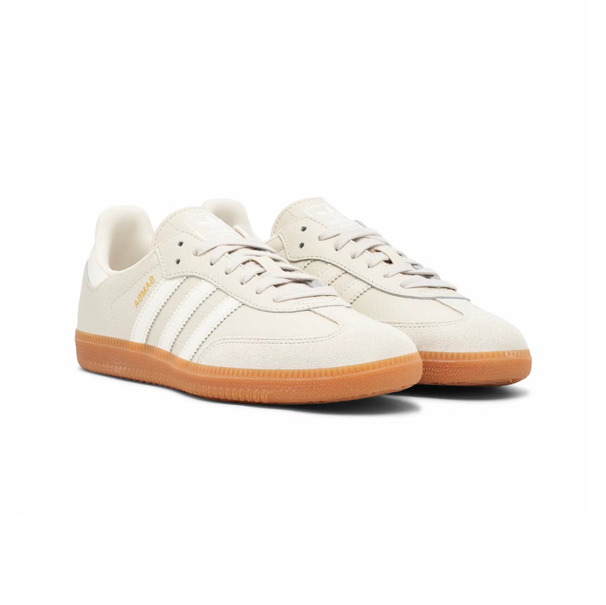 Adidas Samba Aluminium sneakers basse uomo e donna in argento - vista frontale
