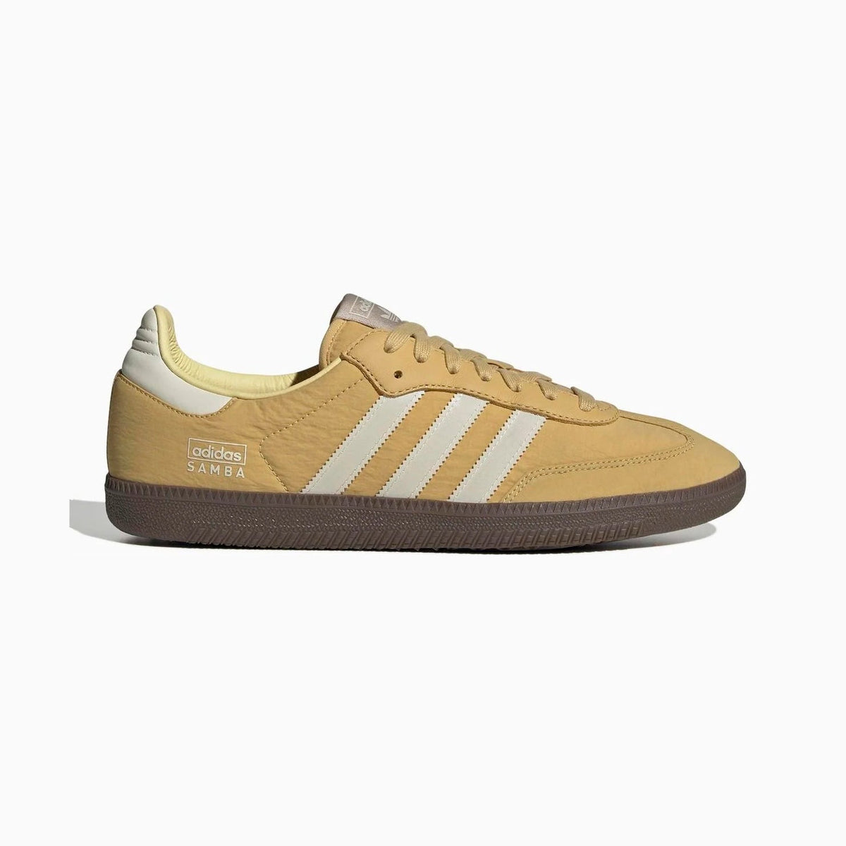 Adidas Samba OG Yellow White sneakers basse uomo e donna in bianco giallo - vista laterale