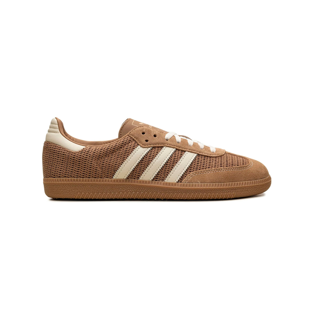 Adidas Samba Cardboard sneakers basse uomo e donna in crema marrone - vista laterale