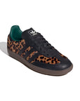 Adidas Samba Leopard Pack Core Black Collegiate Green sneakers basse uomo e donna in nero verde - vista frontale