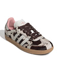 Adidas Samba Cow Print sneakers basse uomo e donna in bianco nero - vista frontale