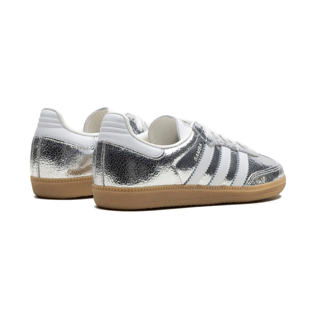 Adidas Samba Silver Metallic Cracked sneakers basse uomo e donna in argento - dettaglio suola