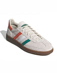 Adidas Handball Spezial Scarpe Beige con Dettagli Verde e Arancione Uomo Retro