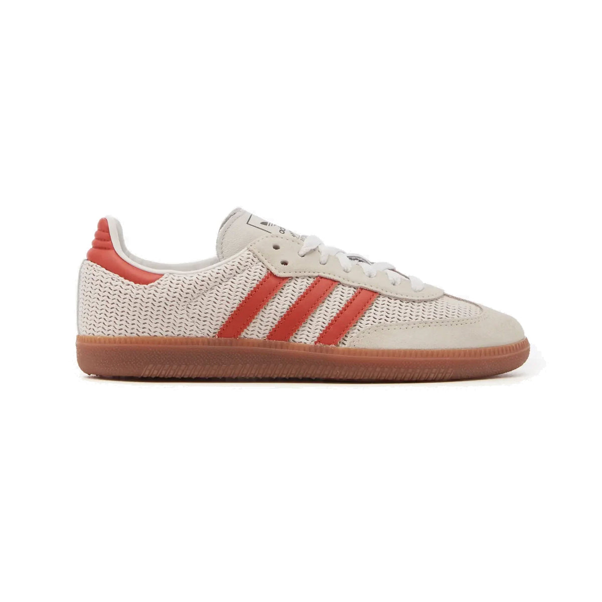 Adidas Samba Crystal White Preloved Red sneakers basse uomo e donna in bianco rosso - vista laterale