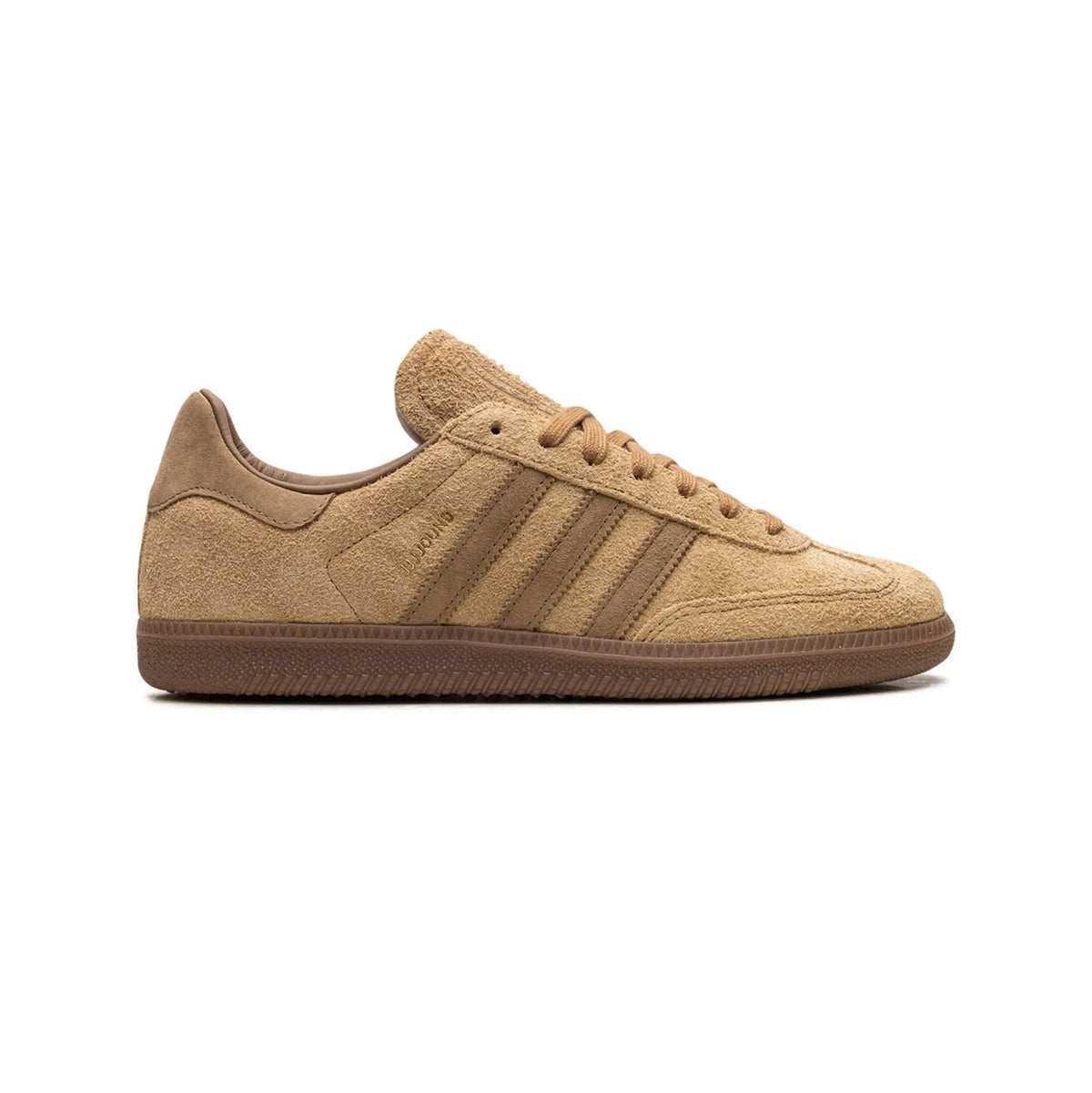Adidas Samba x JJJJound Mesa sneakers basse uomo e donna in oro marrone - vista laterale