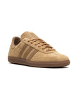 Adidas Samba x JJJJound Mesa sneakers basse uomo e donna in oro marrone - vista frontale