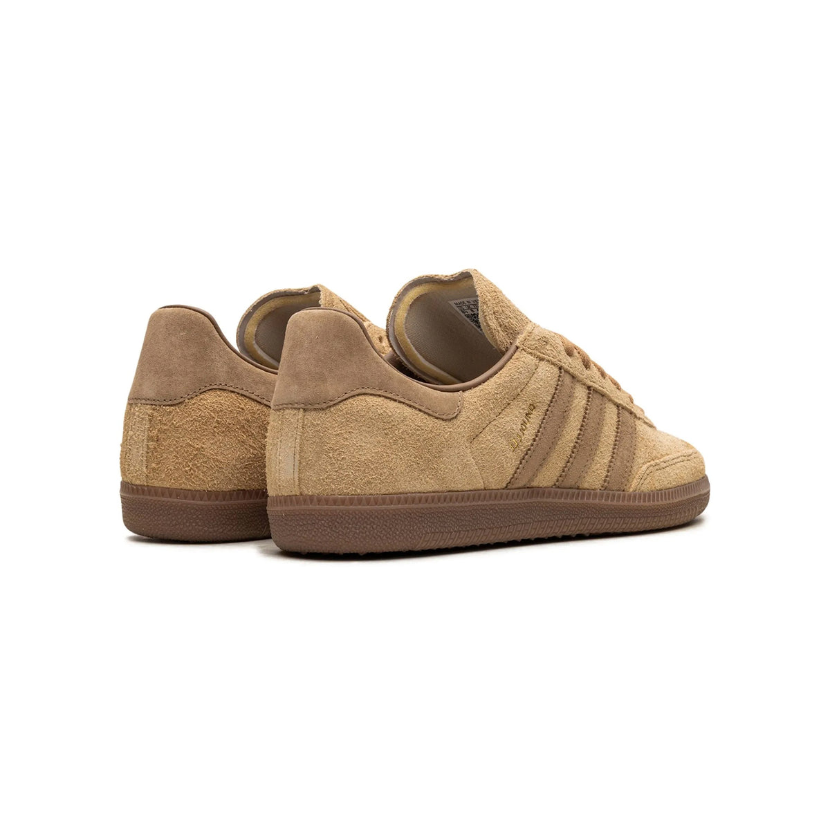 Adidas Samba x JJJJound Mesa sneakers basse uomo e donna in oro marrone - dettaglio suola