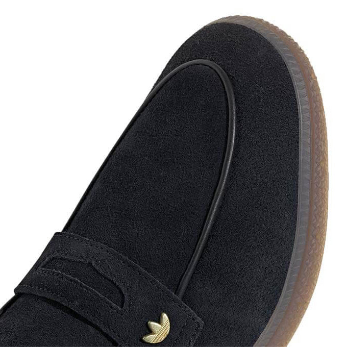 Adidas Spezial Loafer Black Gum sneakers basse uomo e donna in nero - vista posteriore