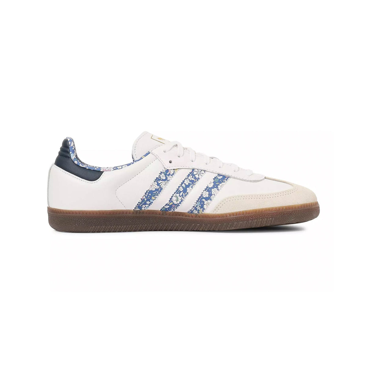 Adidas Samba White Blue x Liberty sneakers basse uomo e donna in bianco blu - vista laterale