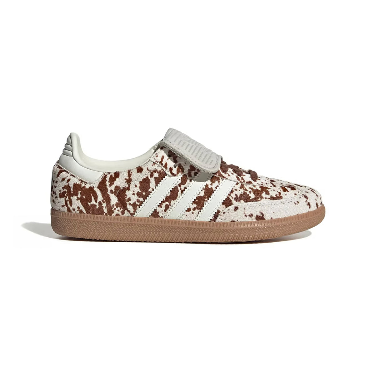 Adidas Samba LT Cow Print Pack Brown White sneakers basse uomo e donna in bianco marrone - vista laterale