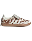 Adidas Samba LT Cow Print Pack Brown White sneakers basse uomo e donna in bianco marrone - vista laterale