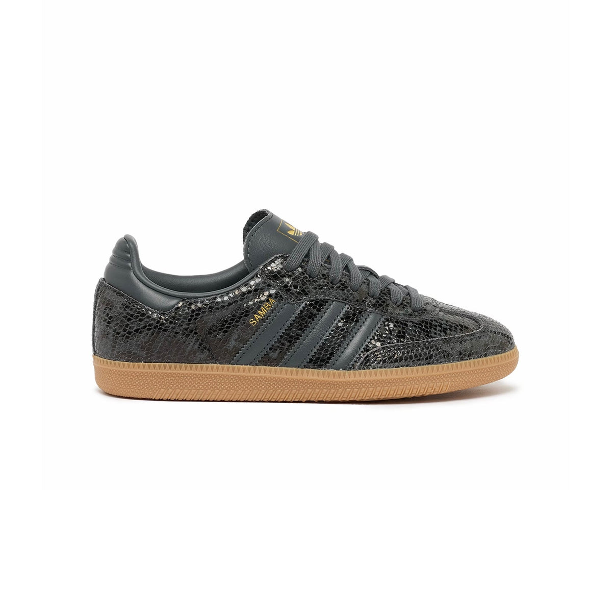 Adidas Samba OG Snakeskin Black sneakers basse uomo e donna in nero - vista laterale