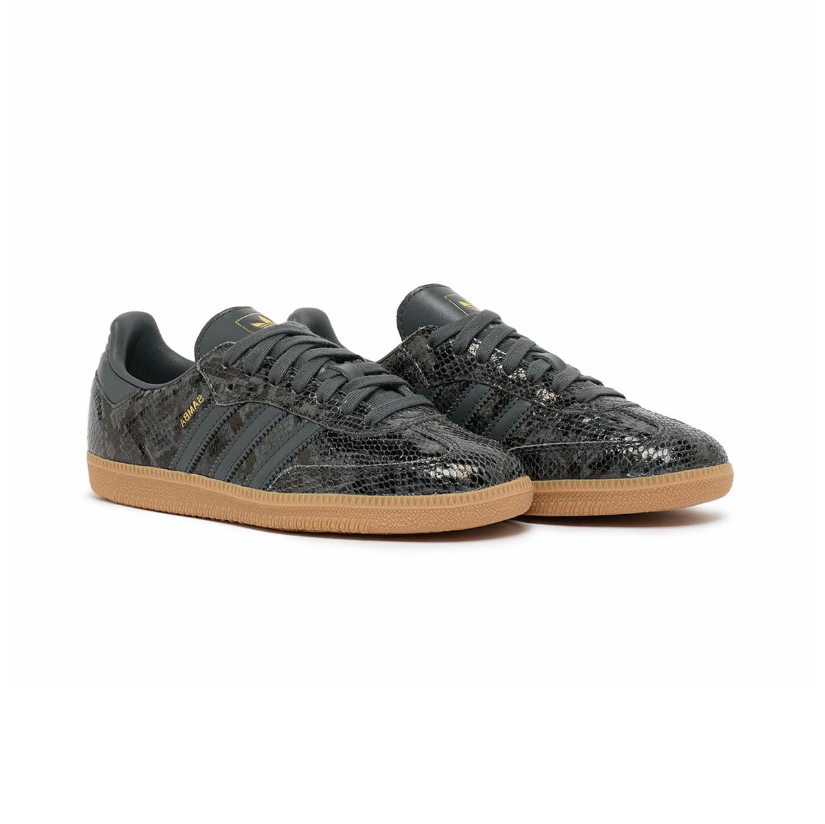 Adidas Samba OG Snakeskin Black sneakers basse uomo e donna in nero - vista frontale