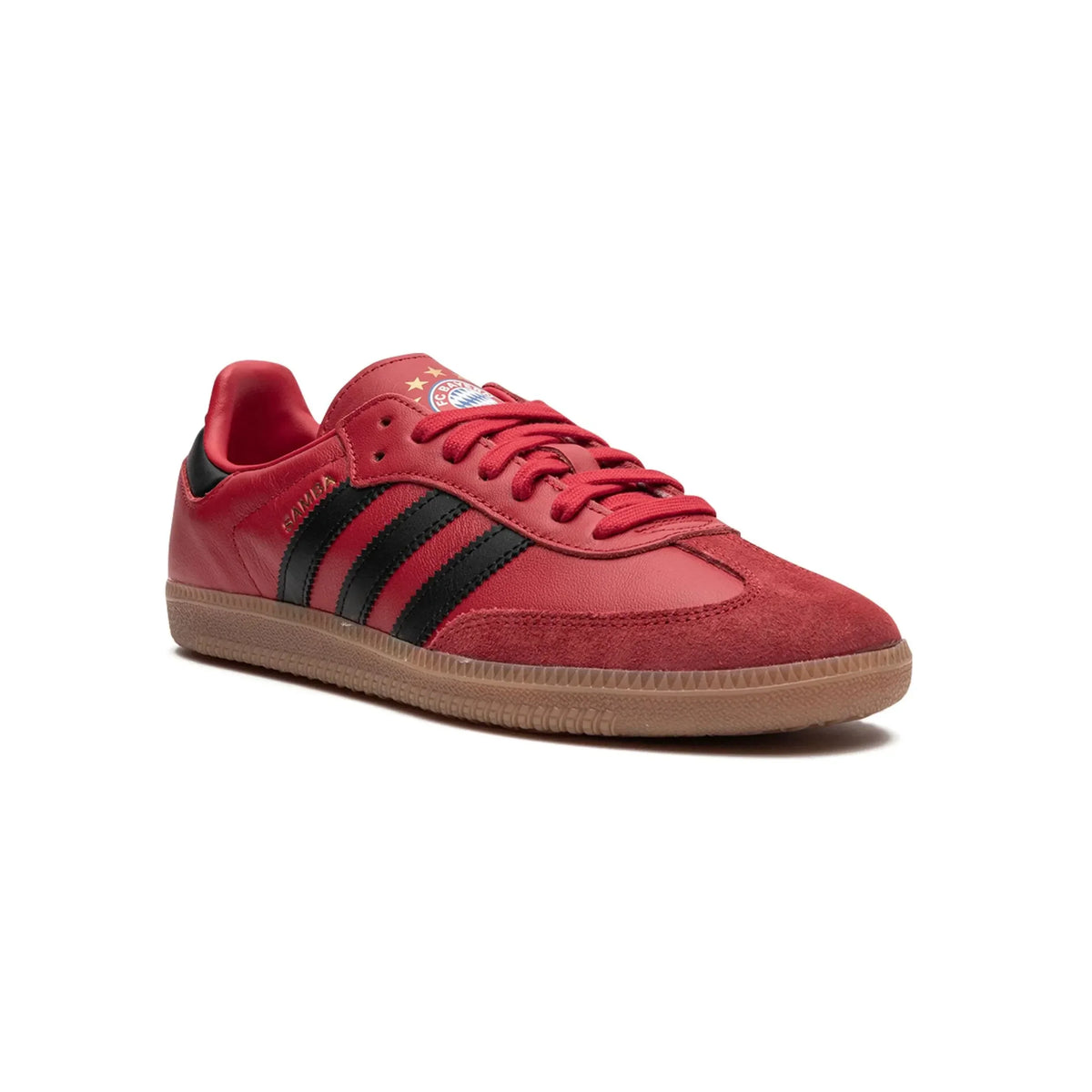 Adidas Samba Team Bayern Munich sneakers basse uomo e donna in nero rosso - vista frontale