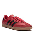 Adidas Samba Team Bayern Munich sneakers basse uomo e donna in nero rosso - vista frontale