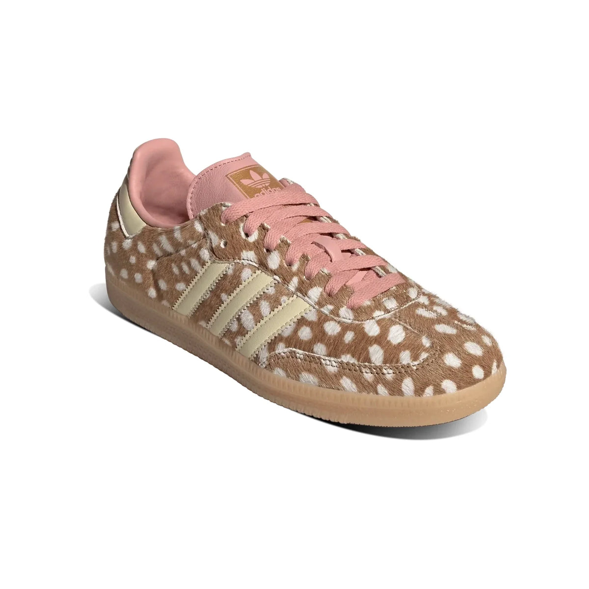 Adidas Samba Bambi Brown Desert sneakers basse donna in marrone beige - vista frontale