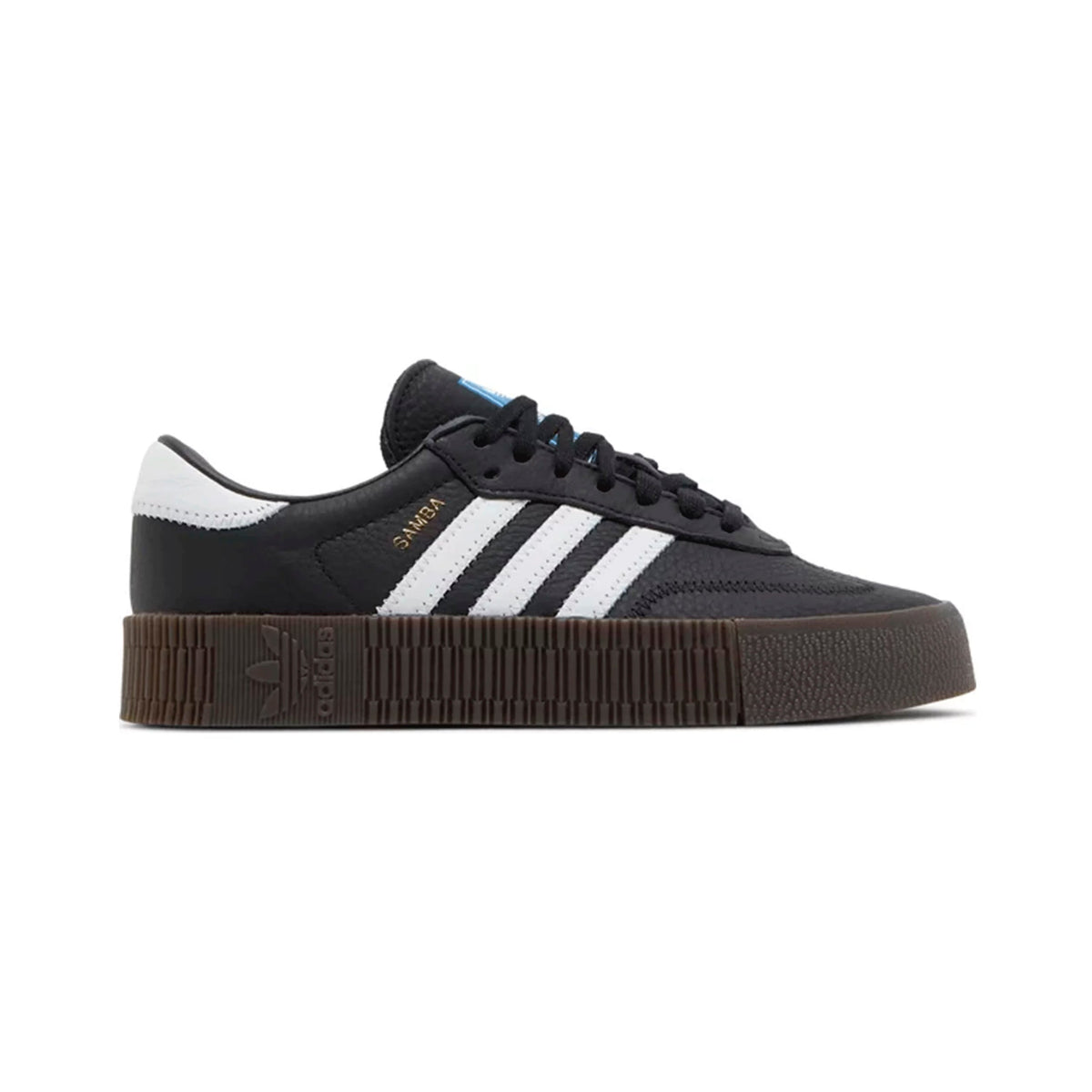 Adidas Samba rose Black sneakers basse uomo e donna in nero - vista laterale
