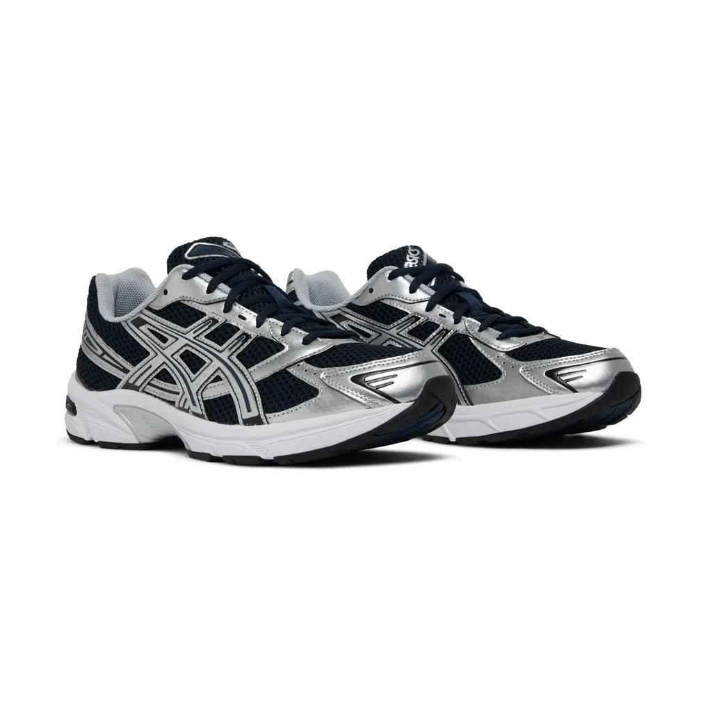 Asics GEL-1130 French Blue Pure Silver sneakers uomo e donna in argento blu - vista frontale