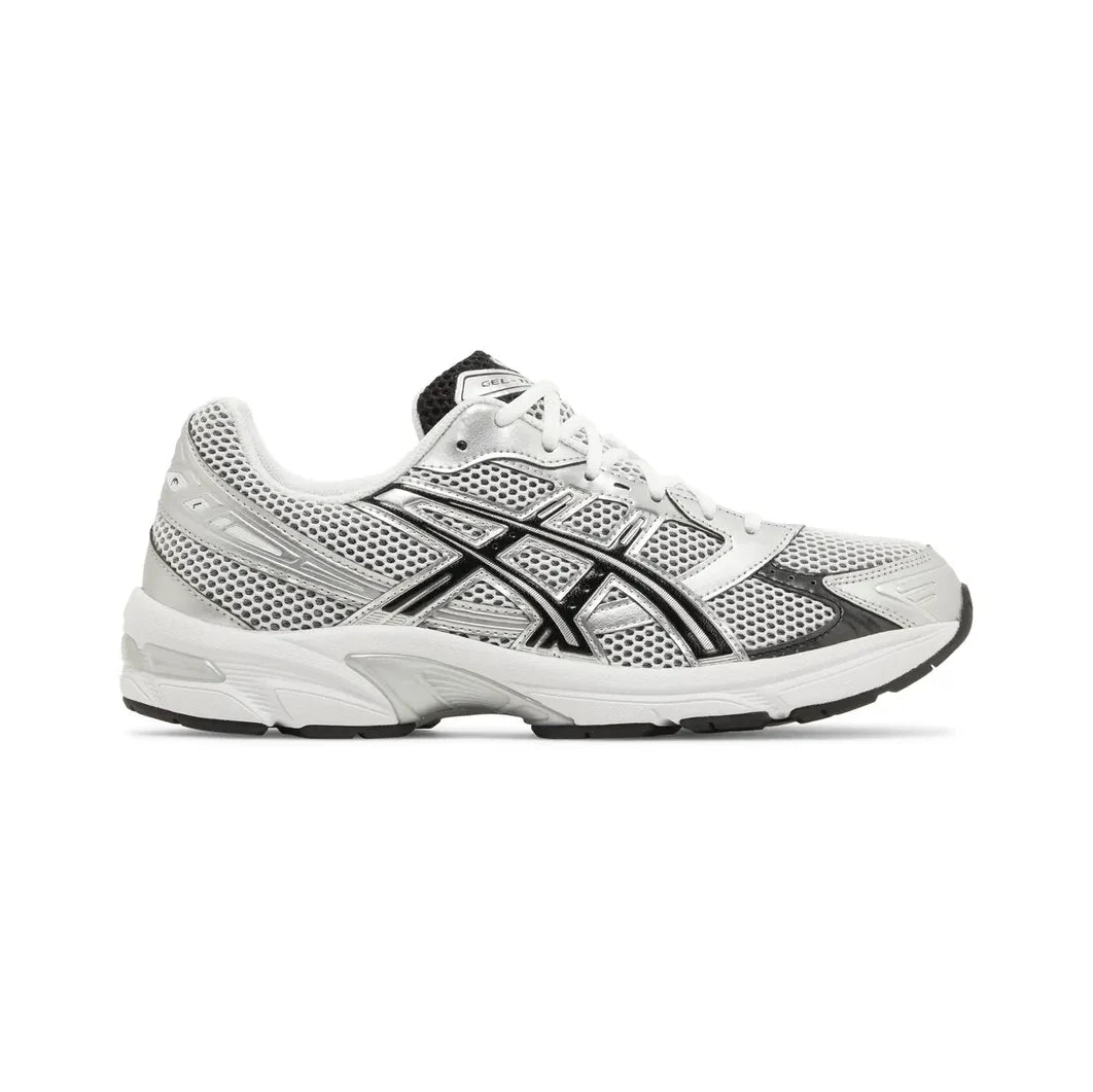Asics GEL-1130 White Black Silver sneakers uomo e donna in bianco nero - vista laterale