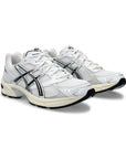 Asics GEL-1130 White Cloud Grey sneakers uomo e donna in bianco grigio - vista frontale