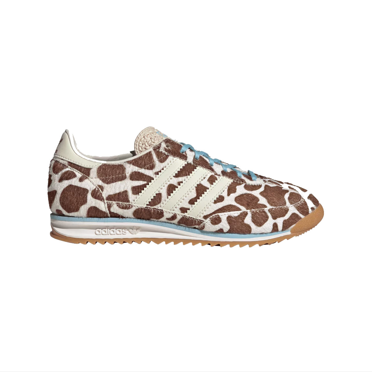 Adidas SL 72 Cow Print Crystal Linen sneakers basse donna in beige - vista laterale