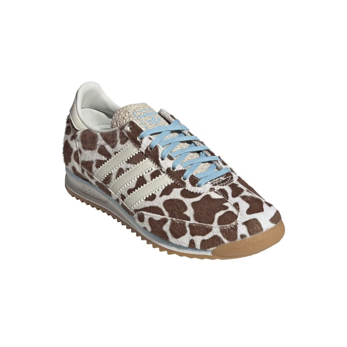 Adidas SL 72 Cow Print Crystal Linen sneakers basse donna in beige - vista frontale