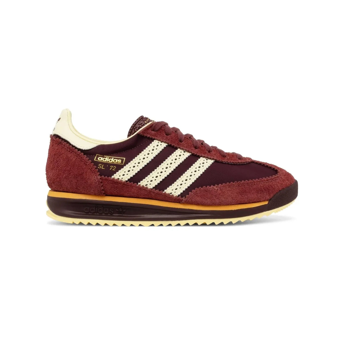 Adidas SL 72 RS West NYC Tip Top Shoes 85th Anniversary sneakers basse uomo e donna in crema bordeaux - vista laterale