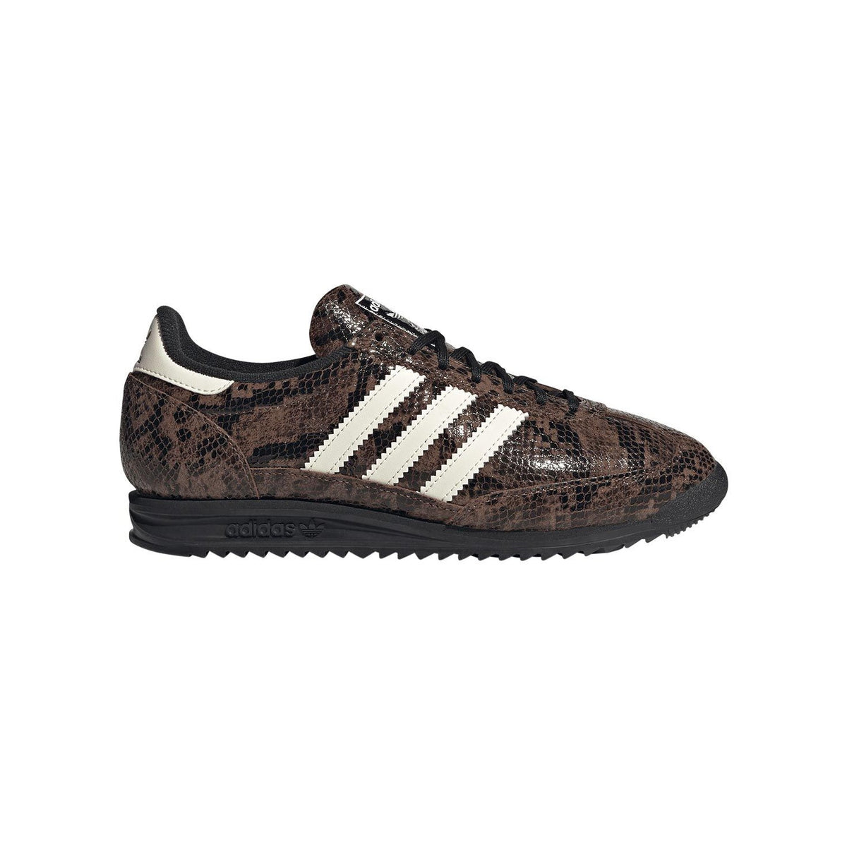 Adidas SL 72 Snakeskin Preloved Brown sneakers basse uomo e donna in marrone - vista laterale
