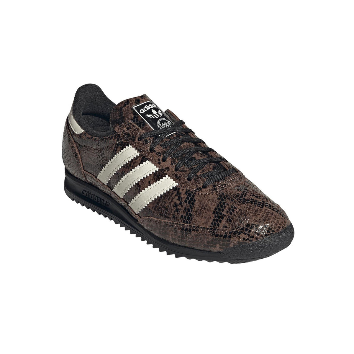 Adidas SL 72 Snakeskin Preloved Brown sneakers basse uomo e donna in marrone - vista frontale