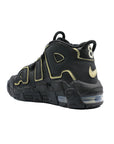 Nike Air More Uptempo Nero e Oro Metallizzato GS Sneakers Bambini