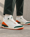 Nike Air Jordan 3 Retro SP SoleFly Miami Sail Verde Arancione Uomo - 4