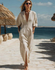 Amelia | Vestito midi a righe da donna con bottoni
