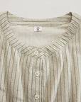 Amelia | Vestito midi a righe da donna con bottoni