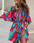 Ava | Vestito Boho da Donna con Stampa e Volant