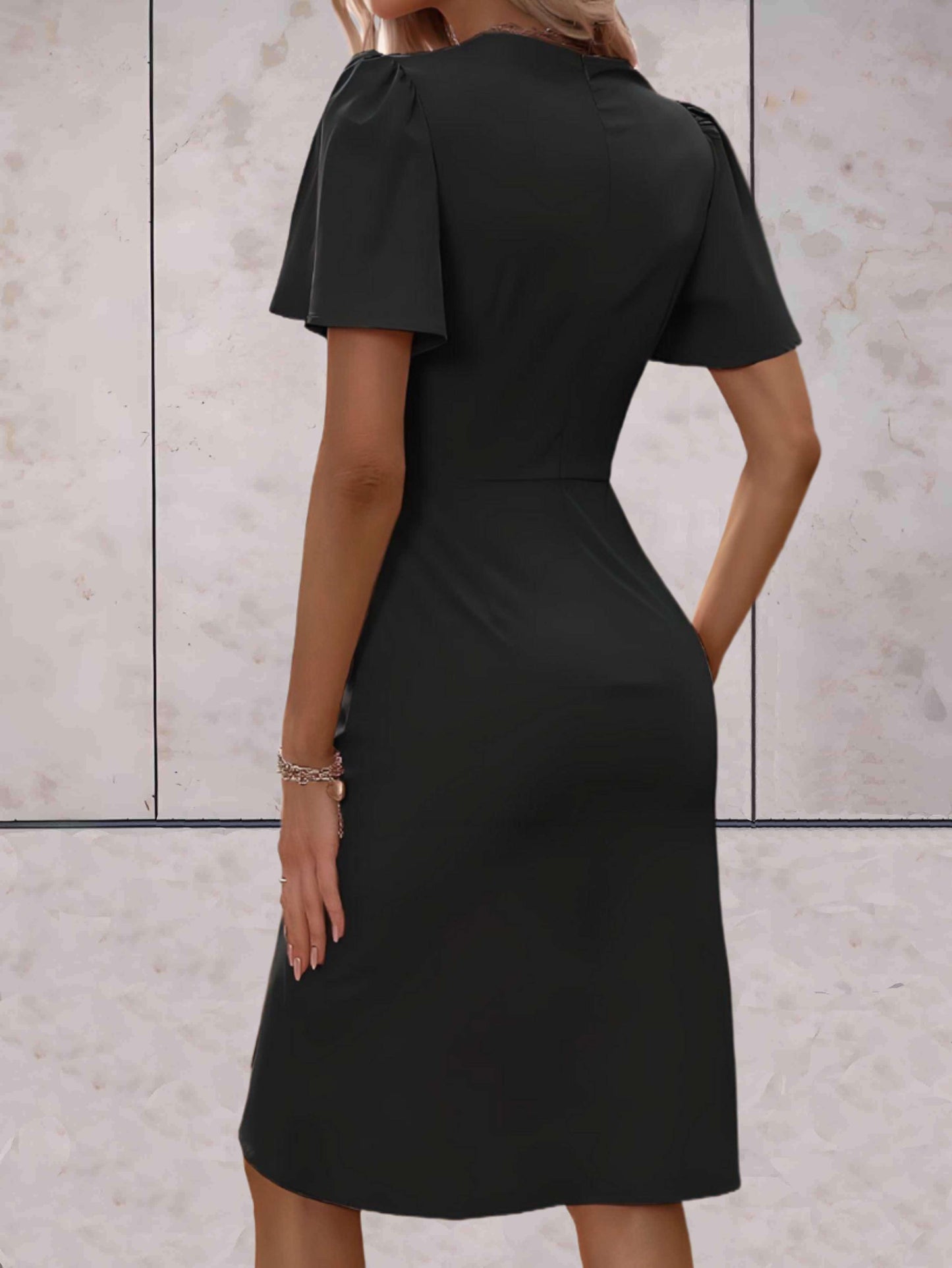 Abito da portafoglio da donna Harper - elegante abito a croce con v e tazza regolabile per tutte le occasioni