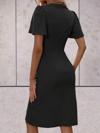 Abito da portafoglio da donna Harper - elegante abito a croce con v e tazza regolabile per tutte le occasioni