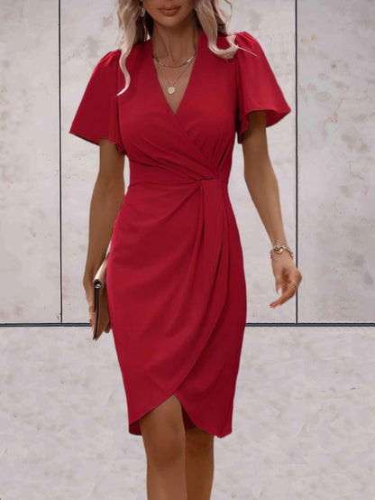 Abito da portafoglio da donna Harper - elegante abito a croce con v e tazza regolabile per tutte le occasioni