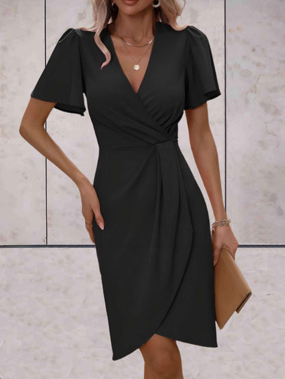 Abito da portafoglio da donna Harper - elegante abito a croce con v e tazza regolabile per tutte le occasioni