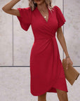 Abito da portafoglio da donna Harper - elegante abito a croce con v e tazza regolabile per tutte le occasioni