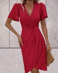 Abito da portafoglio da donna Harper - elegante abito a croce con v e tazza regolabile per tutte le occasioni