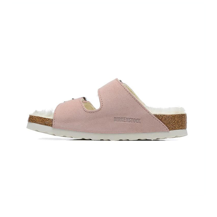 Birkenstock Arizona Shearling Pink sandali unisex in multicolore - vista frontale