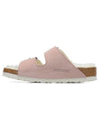 Birkenstock Arizona Shearling Pink sandali unisex in multicolore - vista frontale