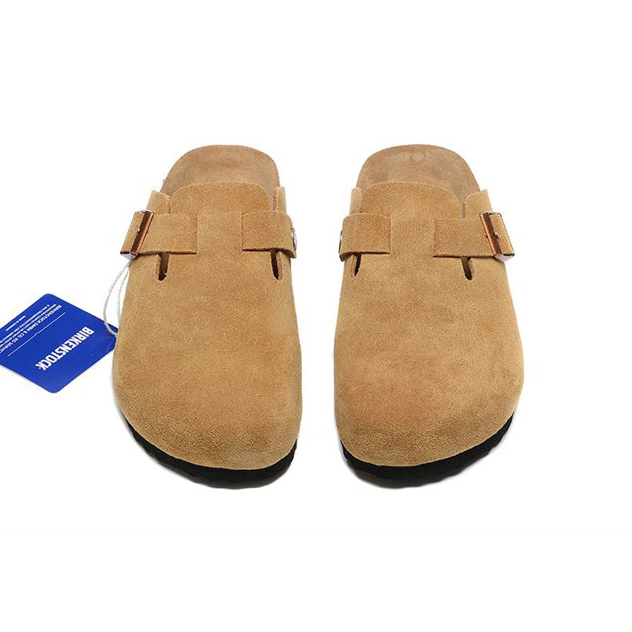 Birkenstock Boston Gold Coffee ciabatte unisex in multicolore - dettaglio suola